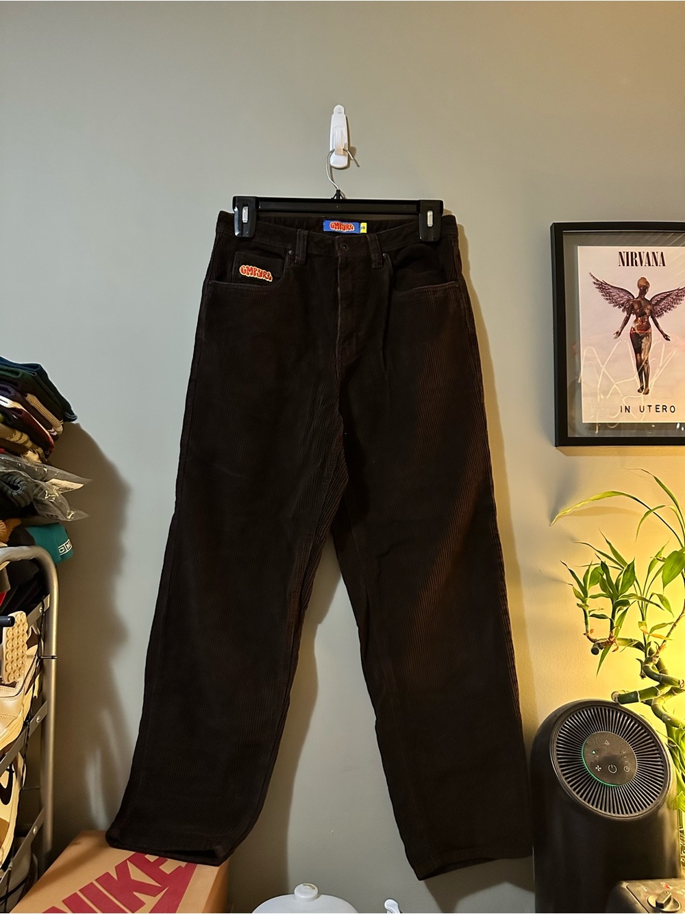 Empyre Men's Corduroy Pants in Dark Brown